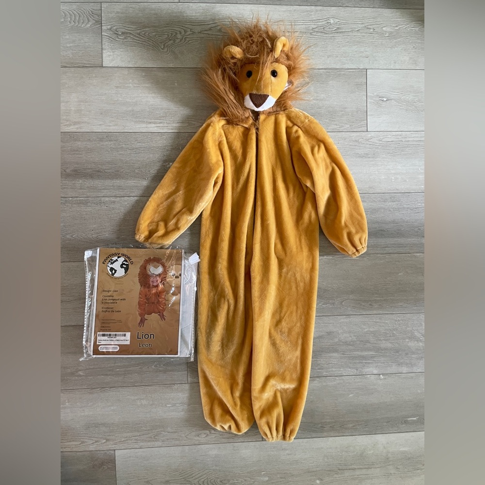 🦁 Lion Costume Onesie for Kids